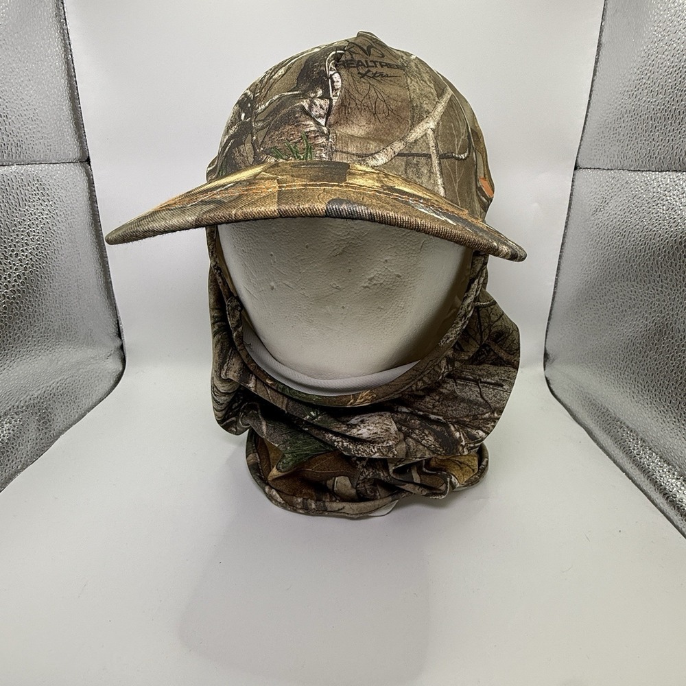 Camo Hunting Hat w/ Neck Gaiter Ear Warmer USA Field And Stream